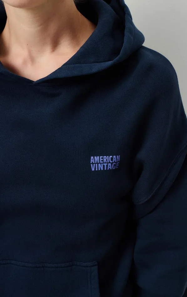 American Vintage Sweatshirts Women Hoodie Izubird Vintage Navy American Vintage Sweatshirts Women Hoodie Izubird Vintage Navy