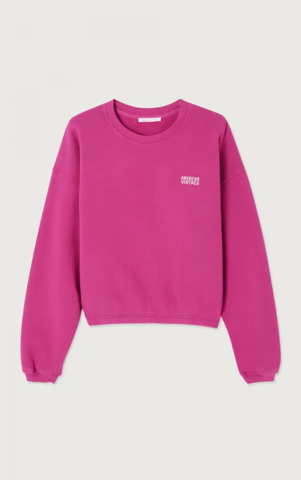 American Vintage Sweatshirts Women Sweatshirt Izubird Begonia Vintage