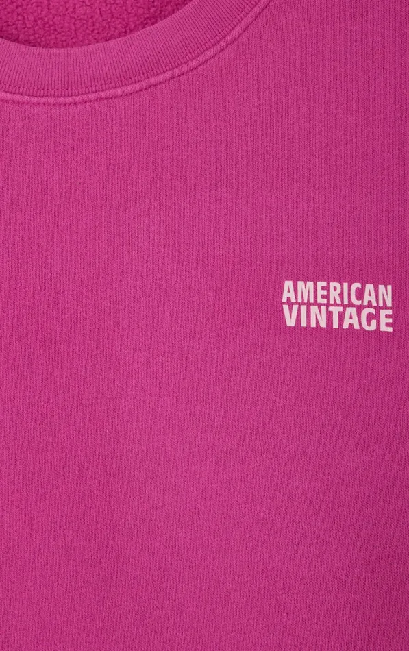 American Vintage Sweatshirts Women Sweatshirt Izubird Begonia Vintage