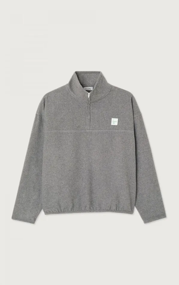 American Vintage Sweatshirts Women Sweatshirt Vylow Heather Grey American Vintage Sweatshirts Women Sweatshirt Vylow Heather Grey