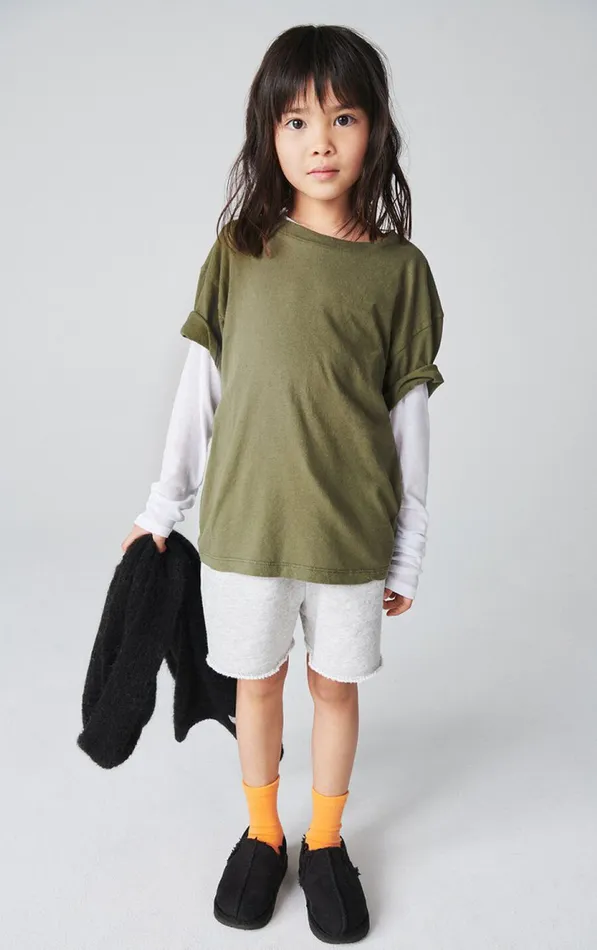 American Vintage Trousers and Shorts Kids Shorts Kodytown Polar Melange