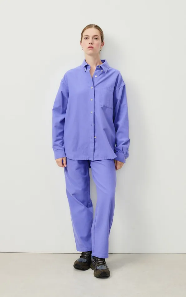 American Vintage Trousers Women Trousers Dakota Provence Melange American Vintage Trousers Women Trousers Dakota Provence Melange