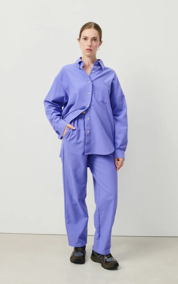 American Vintage Trousers Women Trousers Dakota Provence Melange American Vintage Trousers Women Trousers Dakota Provence Melange