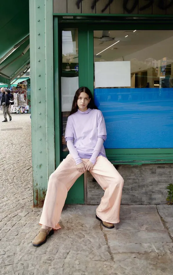 American Vintage Trousers Women Trousers Luabird Pink Flamingo