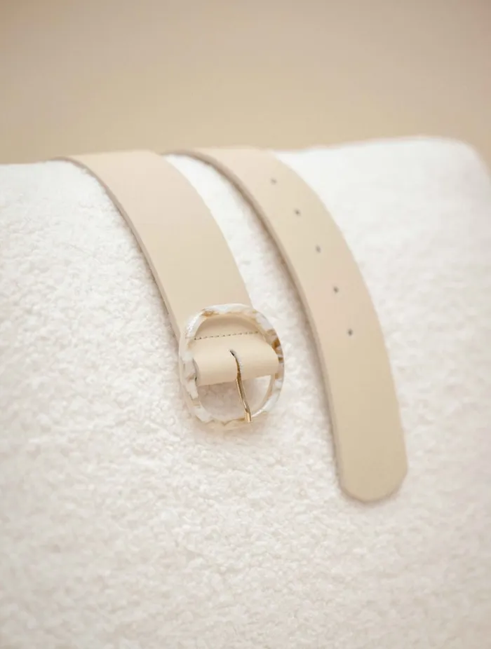 Anafi Beige Women Bobbies Belts Anafi Beige Women Bobbies Belts