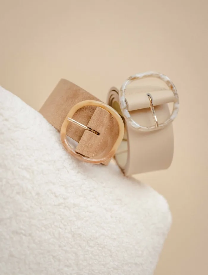 Anafi Beige Women Bobbies Belts Anafi Beige Women Bobbies Belts