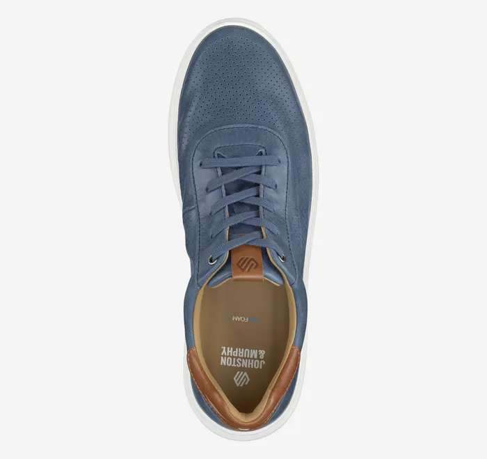 Anders Perfed UThroat Blue Full Grain Men LaceUps Johnston and Murphy