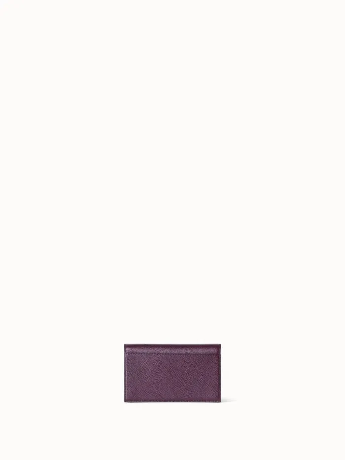 Anouk Clutch Bag In Leather Burgundy Women Akris Shoulder Bags