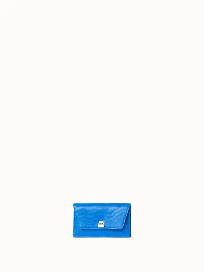 Anouk Envelope Bag With Shiny Lizard Finish Regatta Women Akris Crossbody Bags