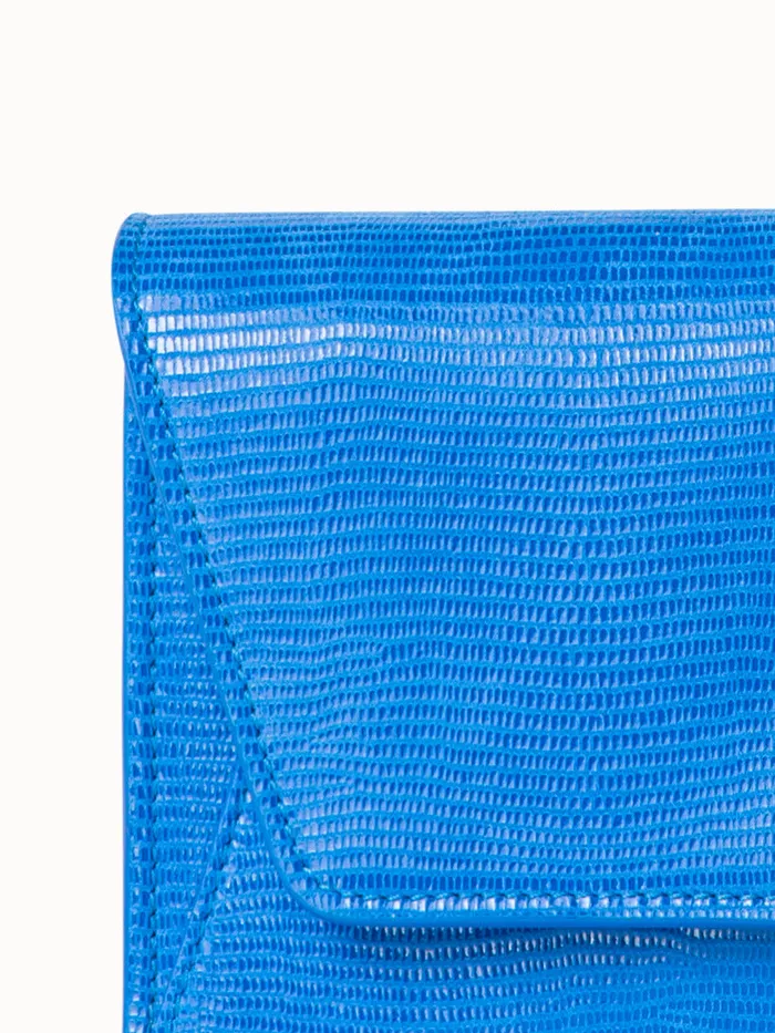 Anouk Envelope Bag With Shiny Lizard Finish Regatta Women Akris Crossbody Bags