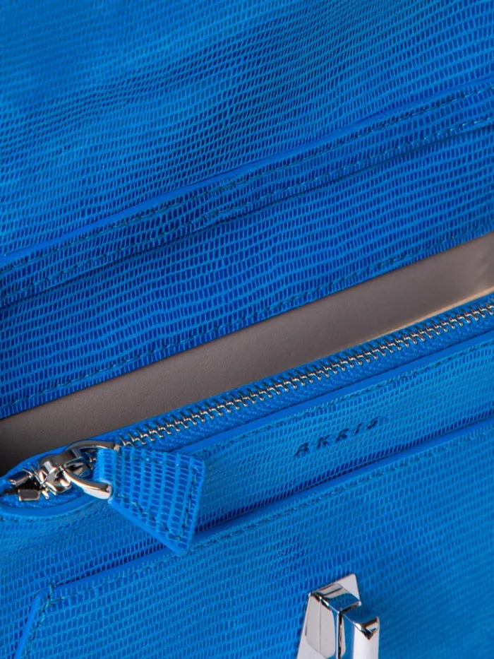 Anouk Envelope Bag With Shiny Lizard Finish Regatta Women Akris Crossbody Bags