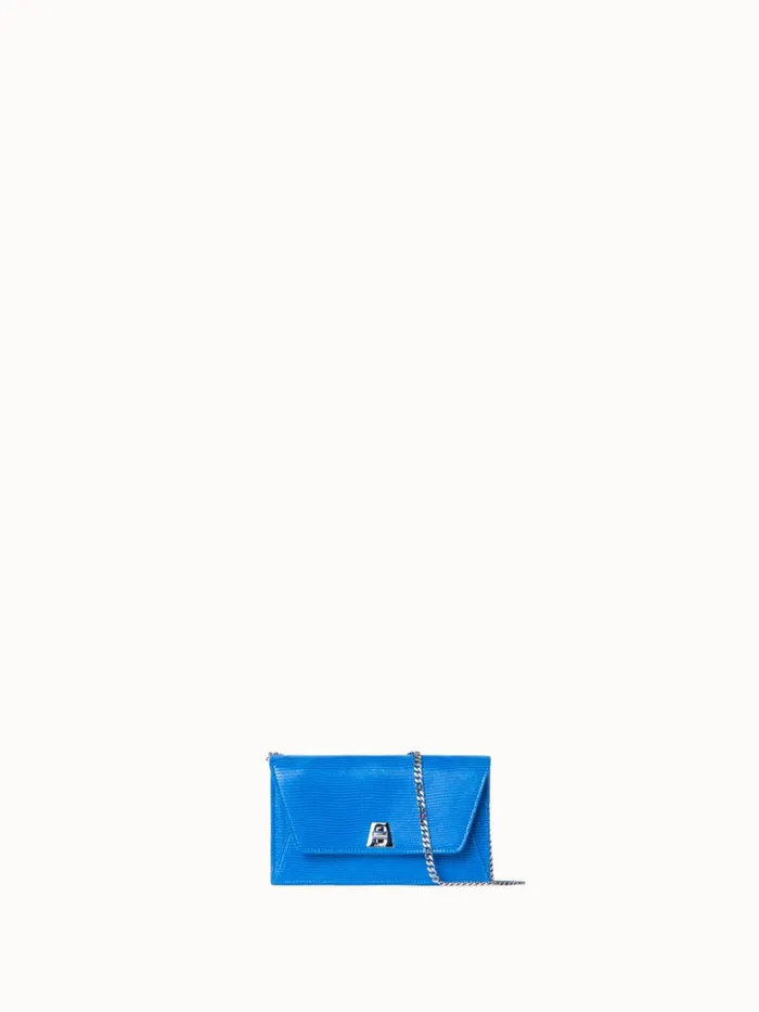 Anouk Envelope Bag With Shiny Lizard Finish Regatta Women Akris Crossbody Bags