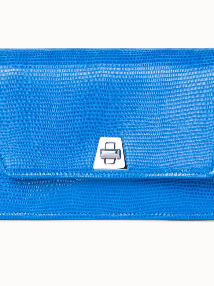 Anouk Envelope Bag With Shiny Lizard Finish Regatta Women Akris Crossbody Bags