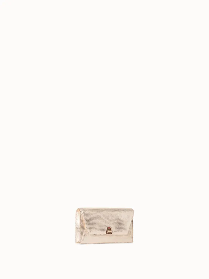 Anouk Envelope Bag With Shiny Lizard Finish Stucco Met Women Akris Mini Bags