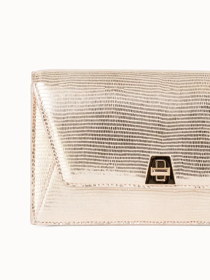 Anouk Envelope Bag With Shiny Lizard Finish Stucco Met Women Akris Mini Bags