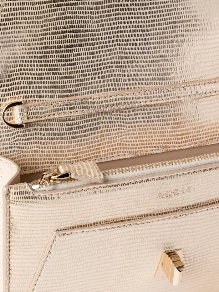 Anouk Envelope Bag With Shiny Lizard Finish Stucco Met Women Akris Mini Bags