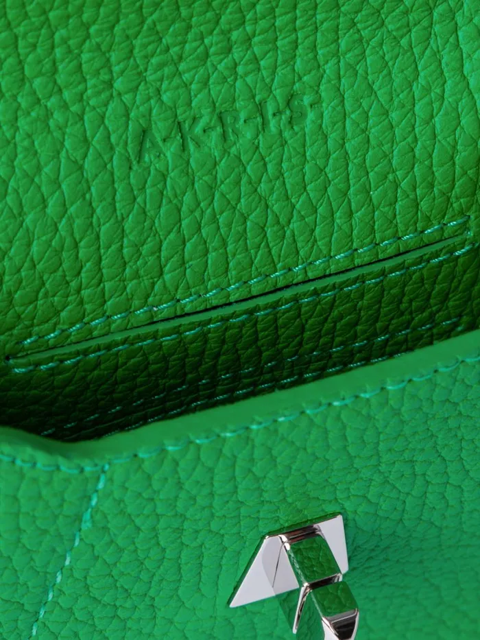 Anouk Phone Pouch In Cervocalf Leather Bamboo Women Akris Mini Bags