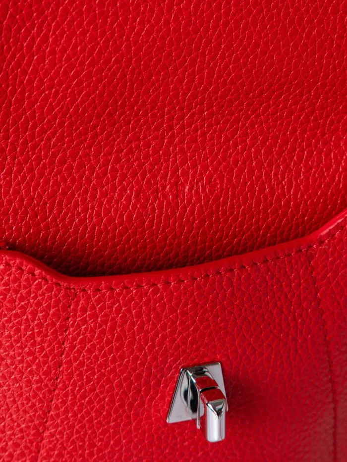 Anouk Phone Pouch In Cervocalf Leather Scarlet Women Akris Mini Bags