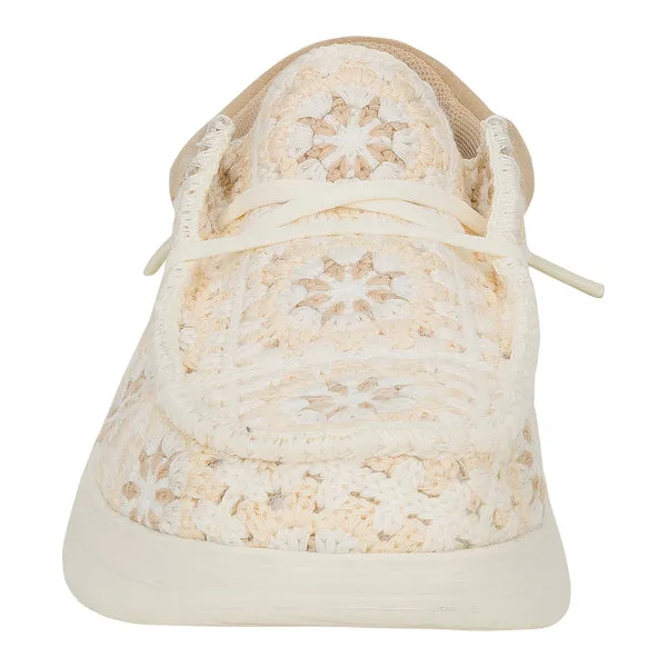 Apparel Platforms heydude Wendy Comf Cottage Crochet TanMulti