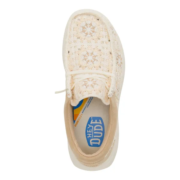 Apparel Platforms heydude Wendy Comf Cottage Crochet TanMulti