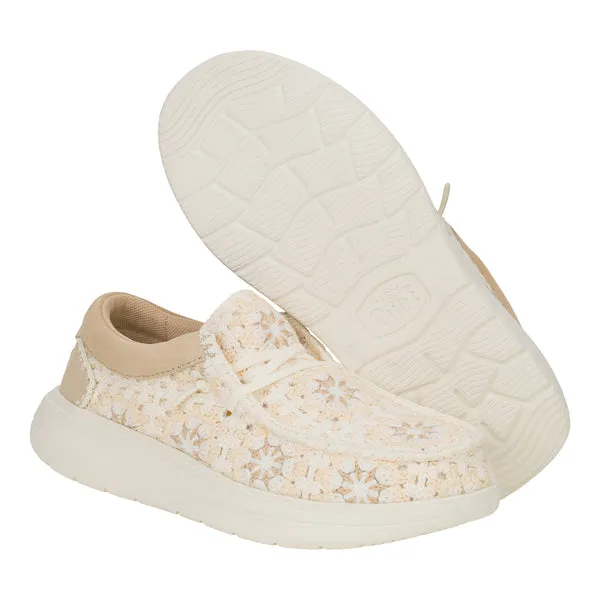 Apparel Platforms heydude Wendy Comf Cottage Crochet TanMulti