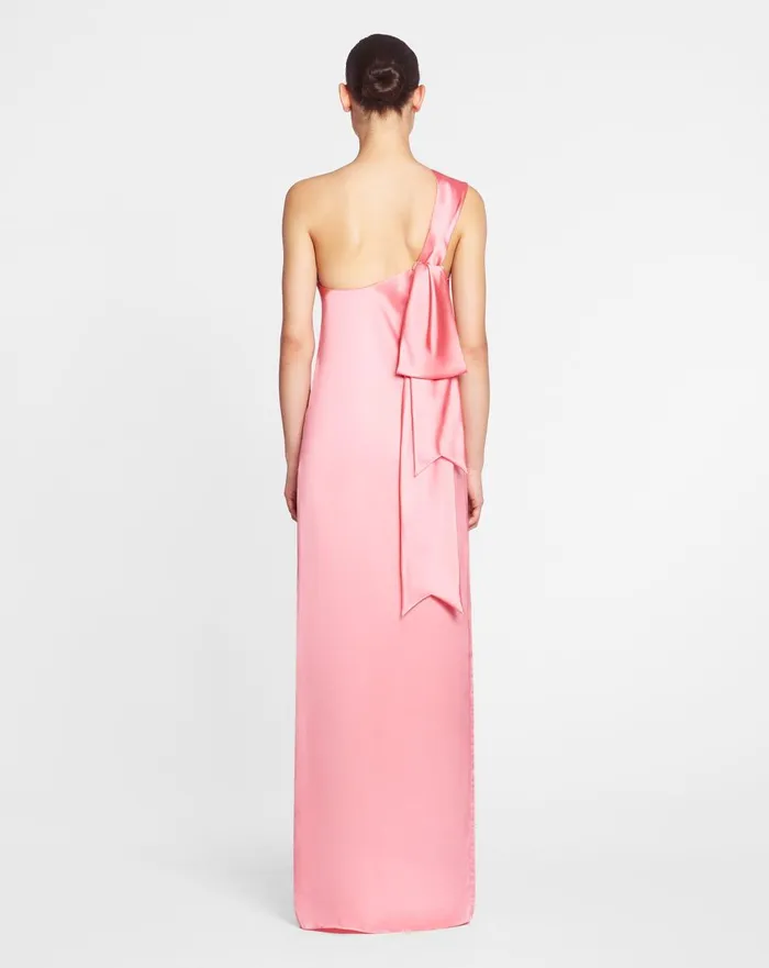 Asymmetrical Long Dress With Ribbon Detail Venus Women Lanvin Dresses