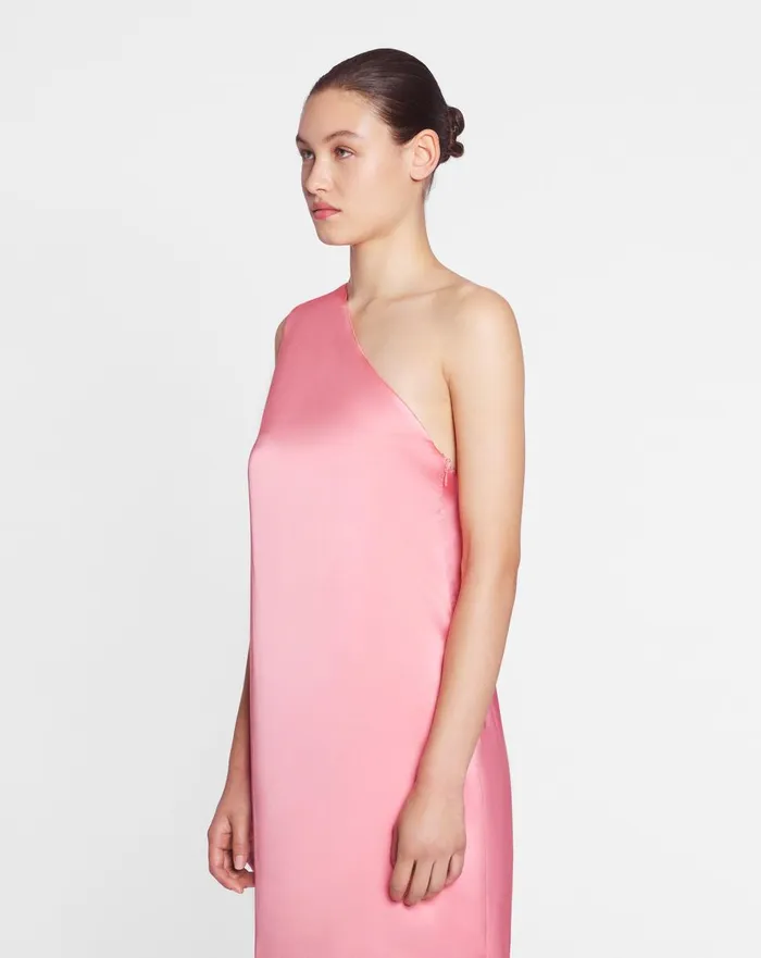 Asymmetrical Long Dress With Ribbon Detail Venus Women Lanvin Dresses