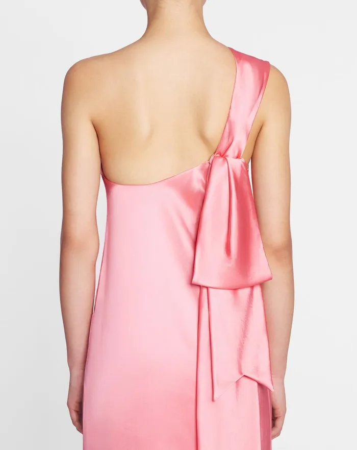 Asymmetrical Long Dress With Ribbon Detail Venus Women Lanvin Dresses