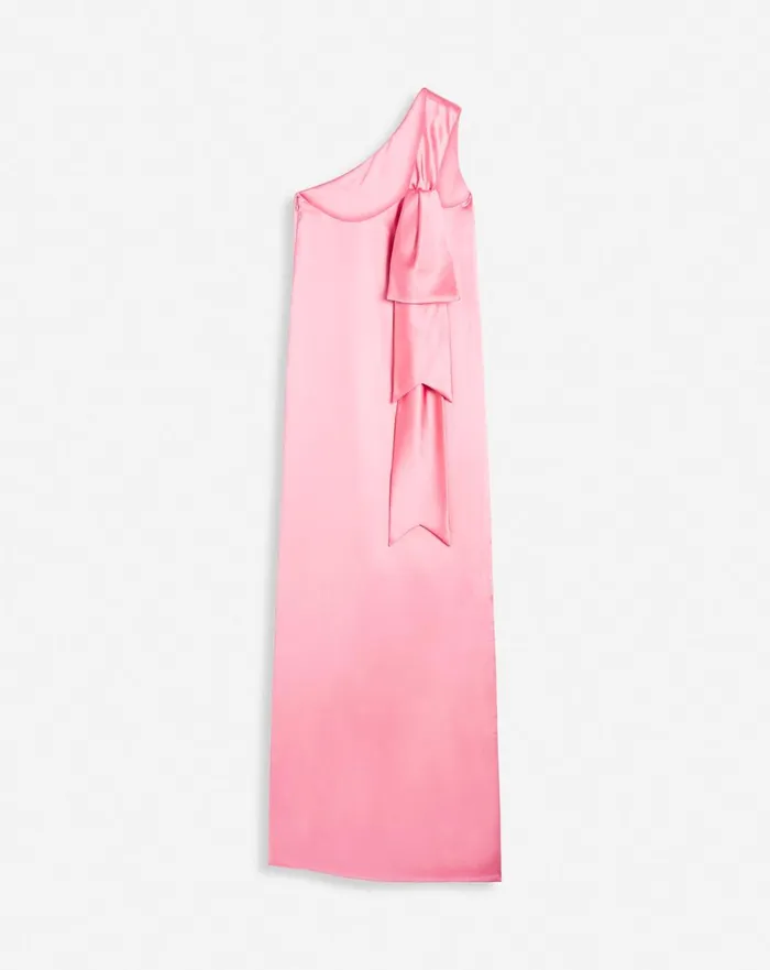 Asymmetrical Long Dress With Ribbon Detail Venus Women Lanvin Dresses