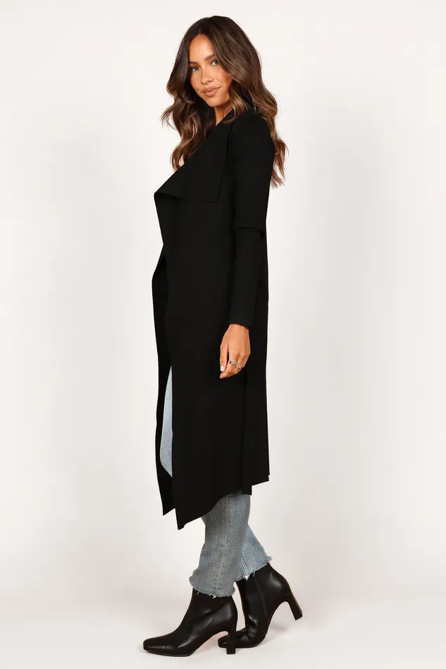 Audrina Cardigan 8211 Black Black Women Jackets and Coats petalandpup