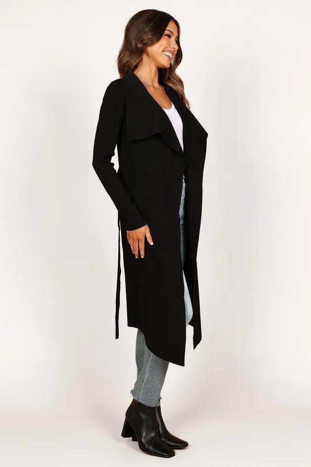 Audrina Cardigan 8211 Black Black Women Jackets and Coats petalandpup
