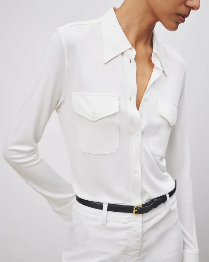 AVELINE SHIRT Black Tops Nili Lotan Women