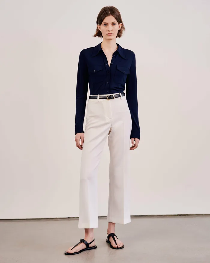 AVELINE SHIRT Black Tops Nili Lotan Women
