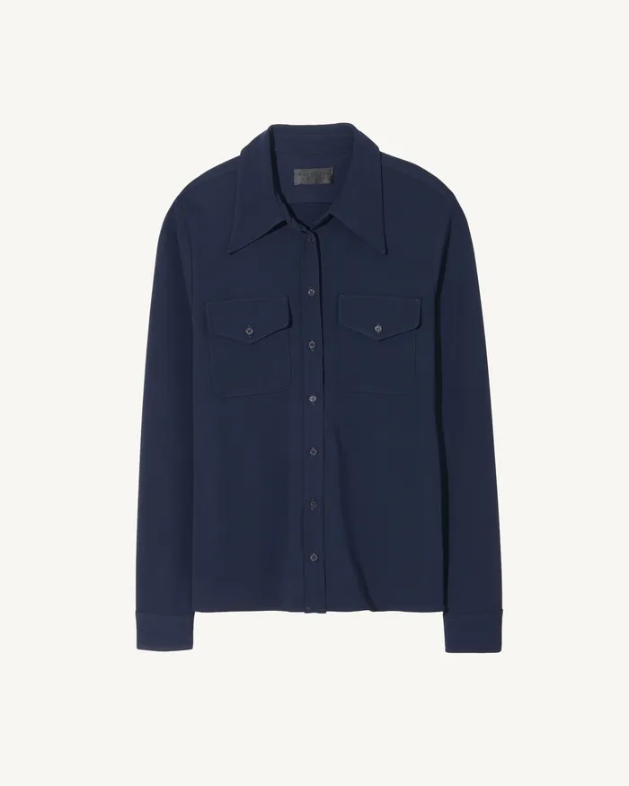 AVELINE SHIRT Black Tops Nili Lotan Women