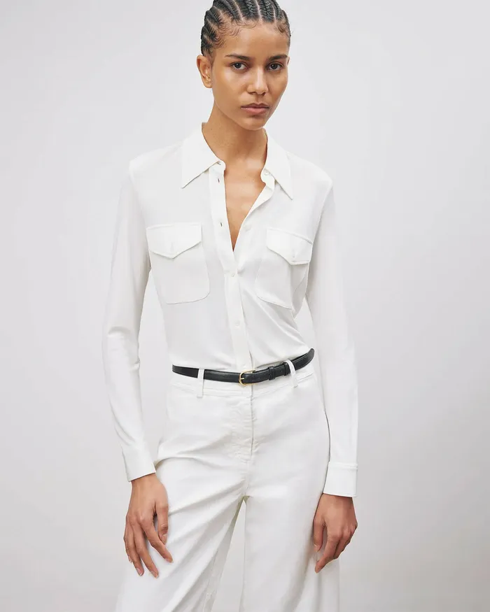 AVELINE SHIRT Black Tops Nili Lotan Women