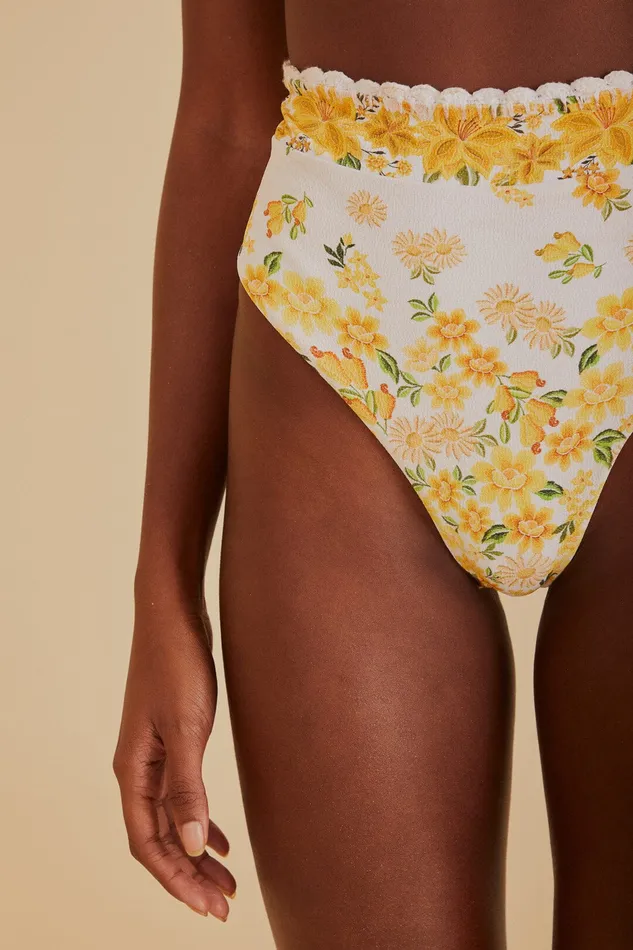 Azaleia High Waist Bikini Bottom Women Farm Rio Bikinis