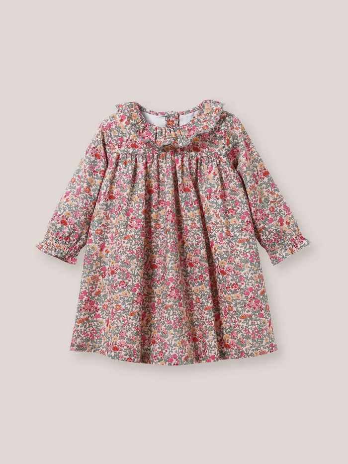 Baby Cyrillus Baby Girl Babingdon Motif Dress Made With Liberty Fabric Lib Babington Rose