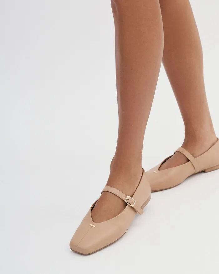 BALLET April casual flats tan leather jomercer Women BALLET April casual flats tan leather jomercer Women