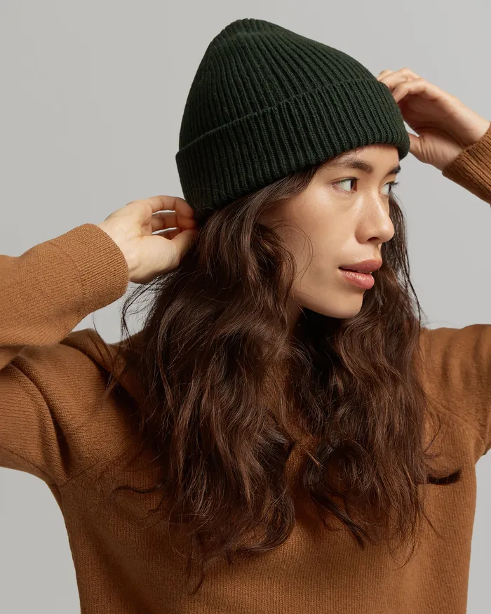 Beanies Women Merino Wool Beanie 8211 Desert Khaki Colorfulstandard