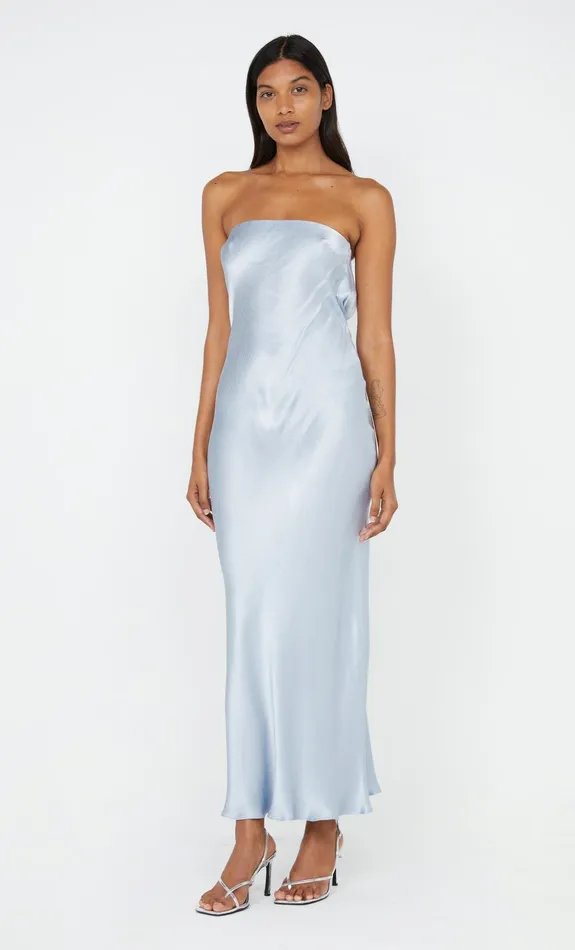 Bec Bridge Bridesmaids Dresses MOON DANCE STRAPLESS DRESS Dusty Blue 8211 Women