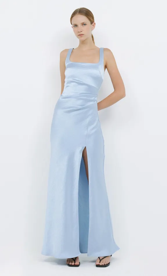 Bec Bridge Bridesmaids Dresses THE DREAMER SQUARE NECK DRESS Dusty Blue 8211 Women