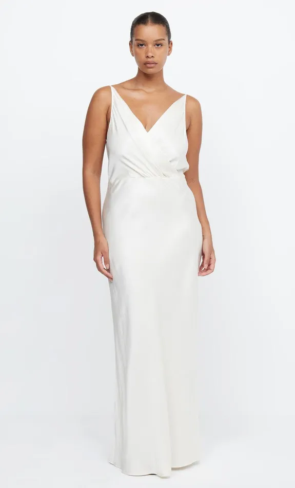 Bec Bridge Dresses ADORE V MAXI DRESS Cream 8211 Women
