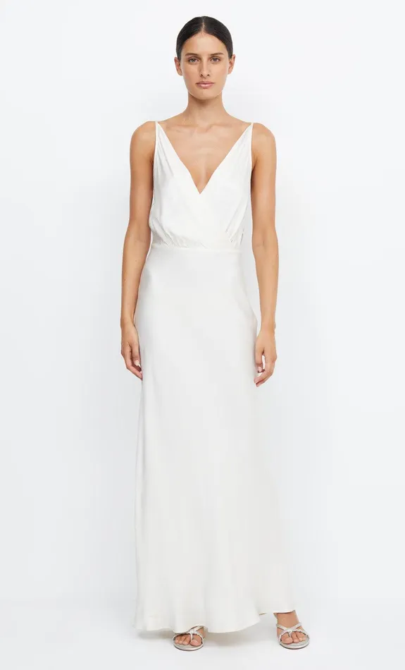 Bec Bridge Dresses ADORE V MAXI DRESS Cream 8211 Women