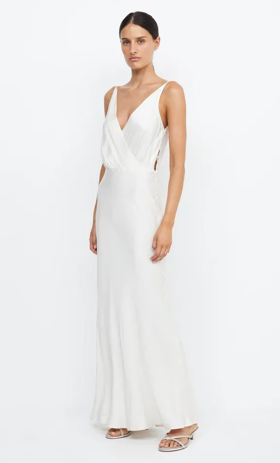 Bec Bridge Dresses ADORE V MAXI DRESS Cream 8211 Women