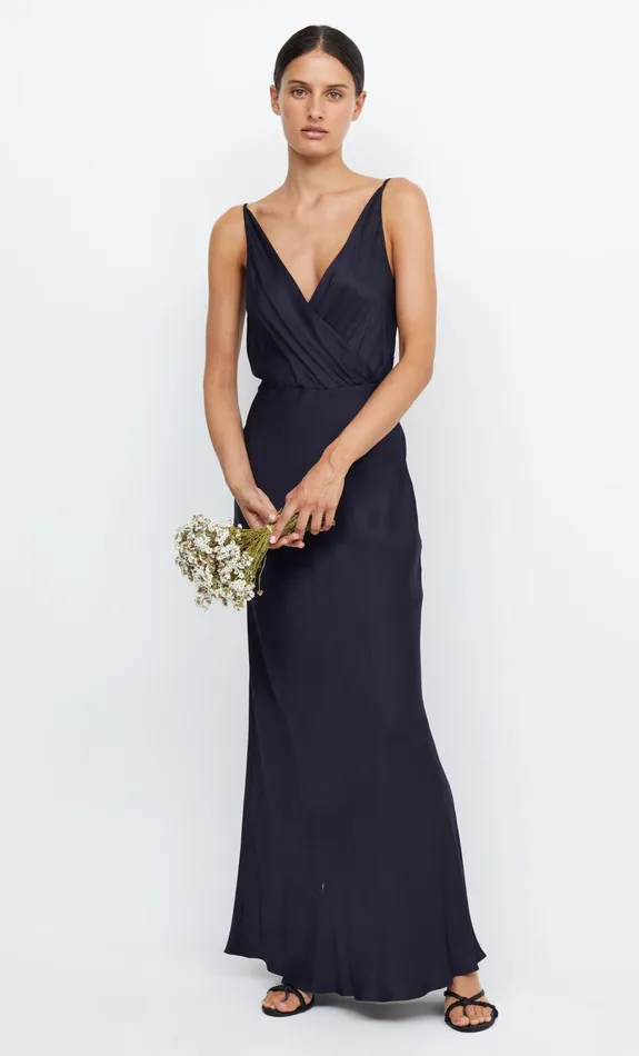 Bec Bridge Dresses ADORE V MAXI DRESS Ink 8211 Women