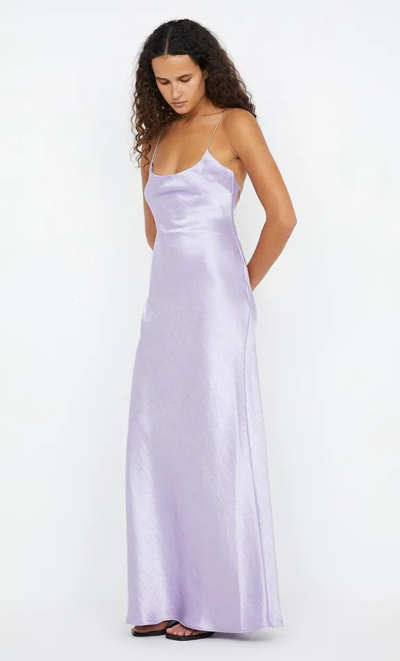 Bec Bridge Dresses ALLEGRA TIE MAXI DRESS Lilac 8211 Women