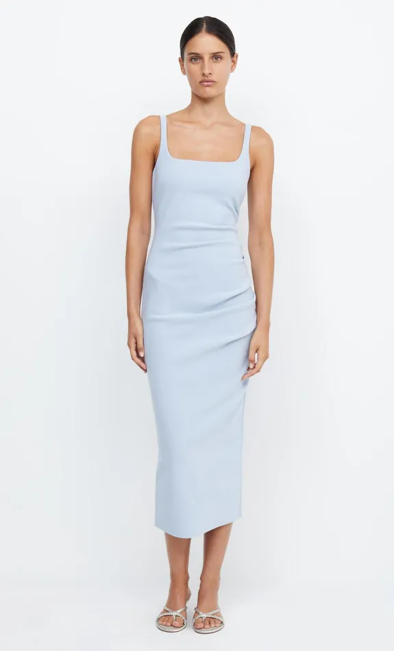 Bec Bridge Dresses BE MINE SQUARE NECK DRESS Dusty Blue 8211 Women