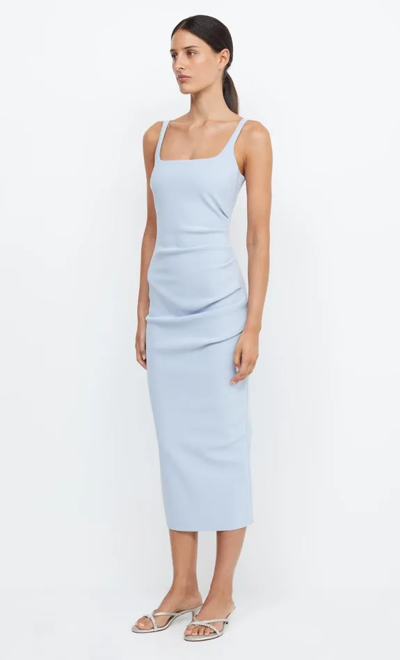 Bec Bridge Dresses BE MINE SQUARE NECK DRESS Dusty Blue 8211 Women