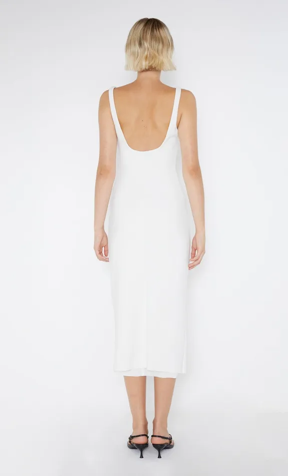 Bec Bridge Dresses BE MINE SQUARE NECK DRESS Ivory 8211 Women