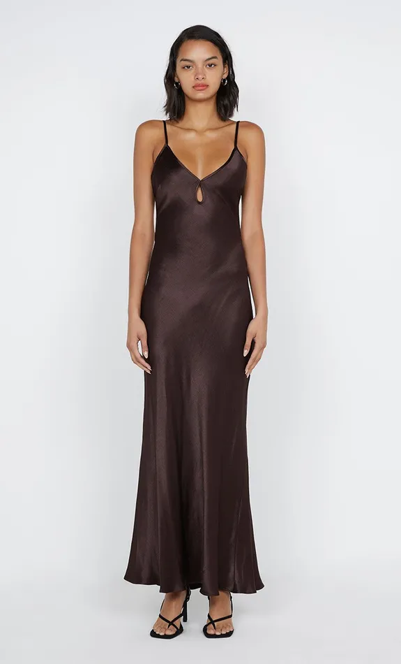 Bec Bridge Dresses CEDAR CITY MAXI DRESS Dark Chocolate 8211 Women